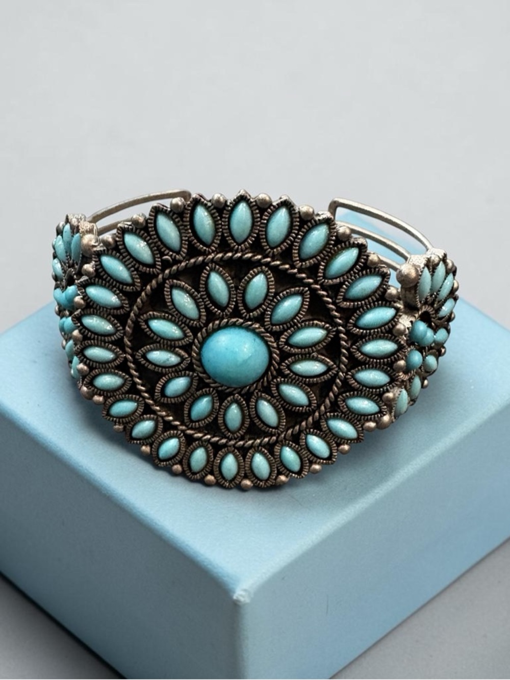 Avon South Western Style Turquoise Cuff Bracelet